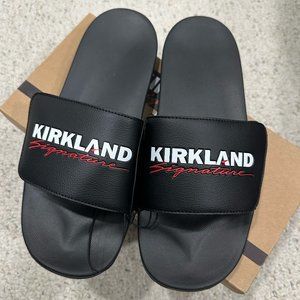 Kirkland Signature Men's Logo Slides - BNIB